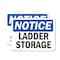 Signmission Ladder Storage, 10 in W x Rectangle, Plastic OS-2PACK-NS-P-710-L-13948 - alternate 1